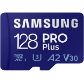 Tarjeta de Memoria Samsung PRO Plus 2021 128GB microSD XC/ Clase 10/ 160MBs