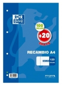 REPUESTO OXFORD A4 120 HOJAS CUADRICULA 4X4