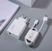 Xiaomi 67W HyperCharge Combo (Type-A) - Cargador de 67W, Puerto USB, Cable USB-C, identificaci�n Inteligente de Dispositivos, Blanco (Versi�n ES)