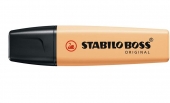 Stabilo Boss 70 Pastel Marcador Fluorescente - Trazo entre 2 y 5mm - Recargable - Tinta con Base de Agua - Color Naranja Palido
