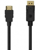 Cable Conversor Aisens A125-0551/ Displayport Macho - HDMI Macho/ 1.5m/ Negro