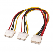 Cable Duplicador de Alimentaci�n Aisens A131-0164/ 2x Molex 4 PIN Macho - 4 PIN Hembra/ 20cm
