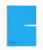 Cuaderno Enri , Dos Lineas, Tapa Dura, 80 Hojas , Azul Claro