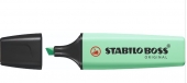 Stabilo Boss 70 Pastel Rotulador Marcador Fluorescente - Trazo entre 2 y 5mm - Recargable - Tinta con Base de Agua - Color Pizca de Menta