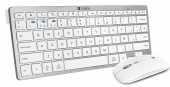 TECLADO + RATON INALAMBRICO SUBBLIM PLATEADO / BLANCO