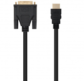 Cable HDMI Nanocable 10.15.0502/ DVI Macho - HDMI Macho/ 1.8m/ Negro