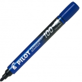 Pilot Permanent Marker 100 ? Marker Pen ? Blue ? Fine Bullet Tip SCA-100