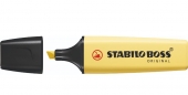 Stabilo Boss 70 Pastel Rotulador Marcador Fluorescente - Trazo entre 2 y 5mm - Recargable - Tinta con Base de Agua - Color Amarillo Cremoso