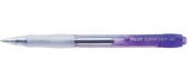 Pilot Boligrafo de Bola Retractil SuperGrip Neon Colour - Recargable - Punta 1.0mm - Trazo 0.25mm - Tinta a Base de Aceite - Color Violeta