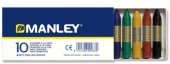 Ceras Blandas MANLEY, Caja x10 Colores