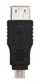 Adaptador USB 2.0, tipo A/H-Micro B/M, negro 10.02.0004