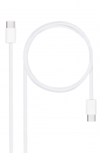 Cable USB-C 2.0 60W 3A, USB-C/M-USB-C/M, Blanco, 2 m