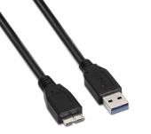 Cable USB 3.0 Aisens A105-0044/ USB Macho - MicroUSB Macho/ 2m/ Negro