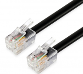 Equip - 105104 cable telef�nico 5 m Negro
