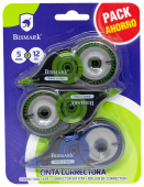 CINTA CORRECTORA CORRECTOR TIPEX PACK 3 UNIDADES 5MMX12M